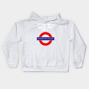 It's now time to play the game called Mornington Crescent! - light text Kids Hoodie